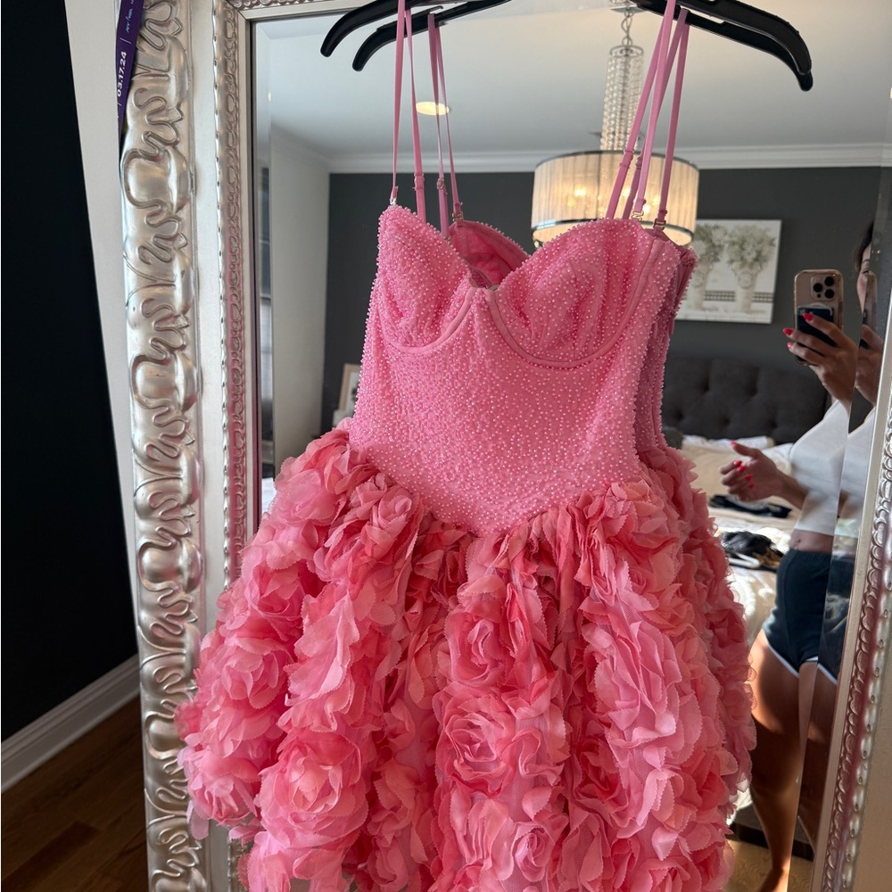 Oh Polly Pink Floral Dress